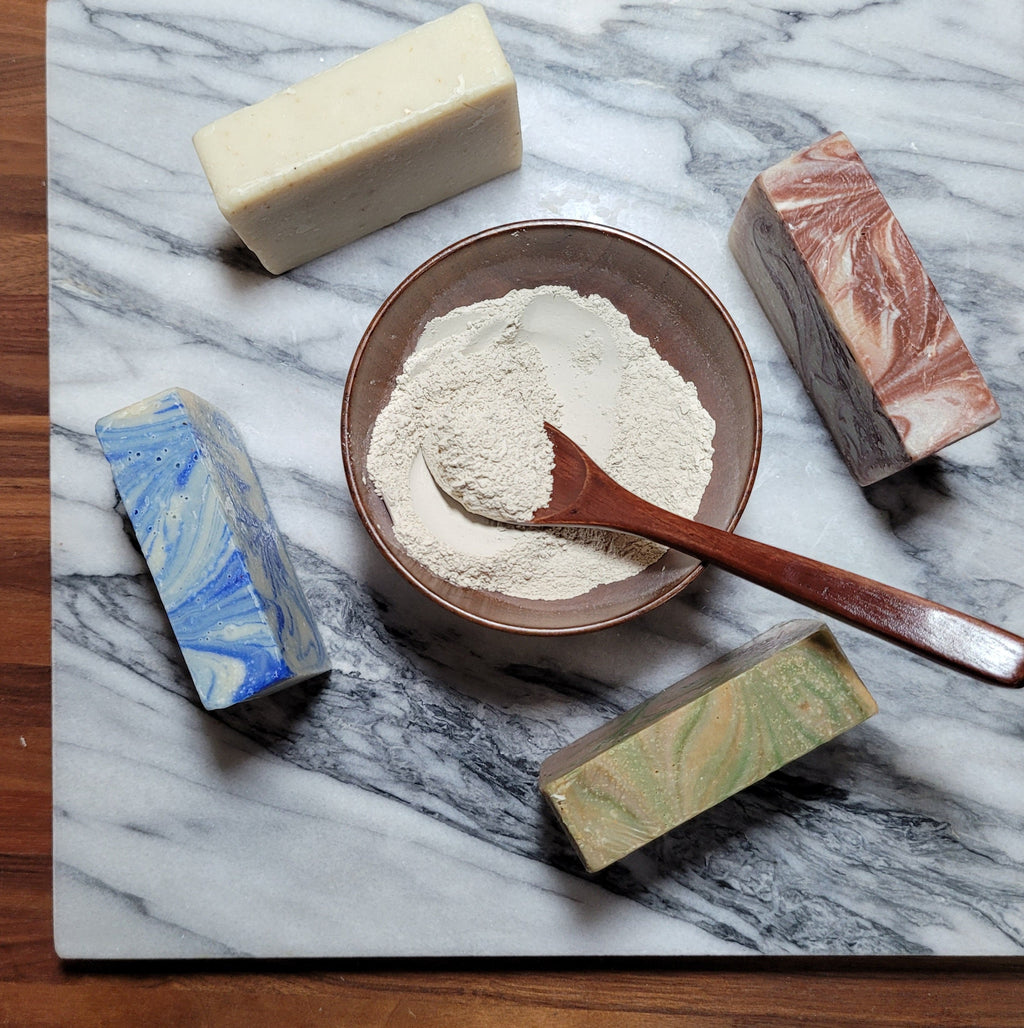 Natural Face & Body Soap Bar - Cold Processed, Organic Oils | Signature Clay
