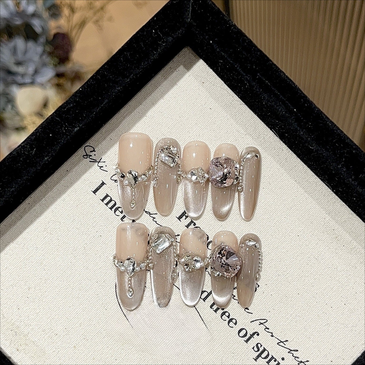 1035- Handmade press on nails fake nails removable