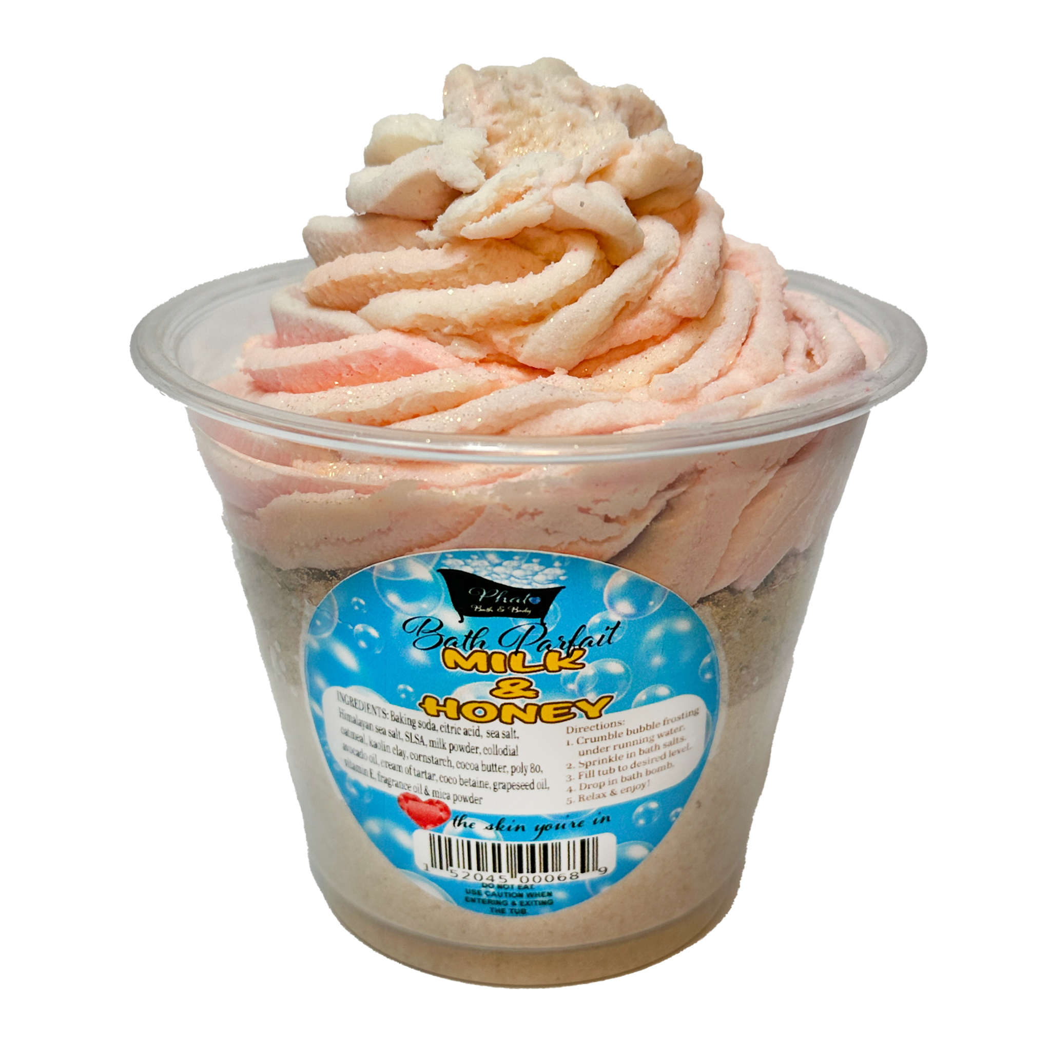 Bath Parfait Bubble Bomb with Foaming Bath Salts Bubble Frosting Bubble Bath