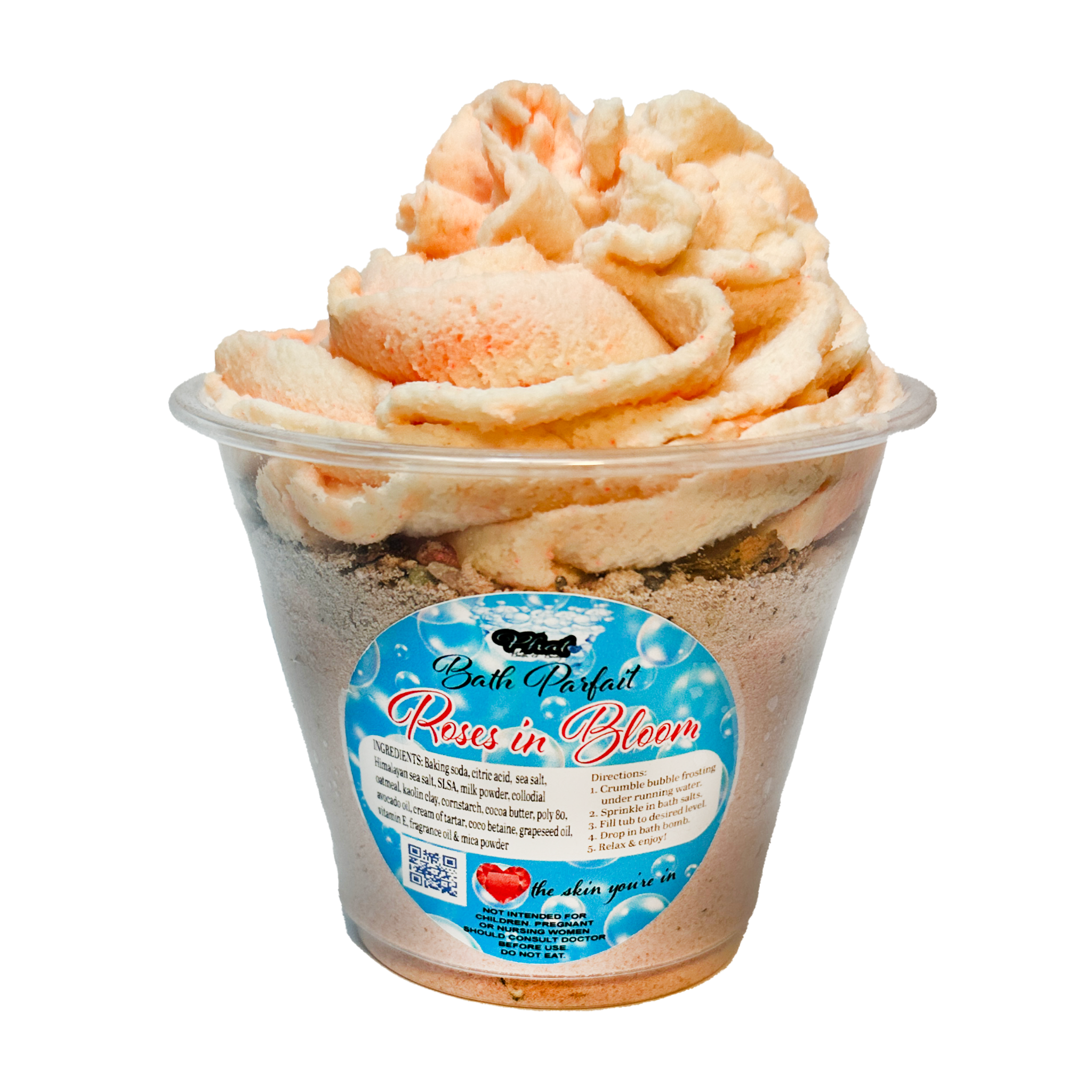 Bath Parfait Bubble Bomb with Foaming Bath Salts Bubble Frosting Bubble Bath