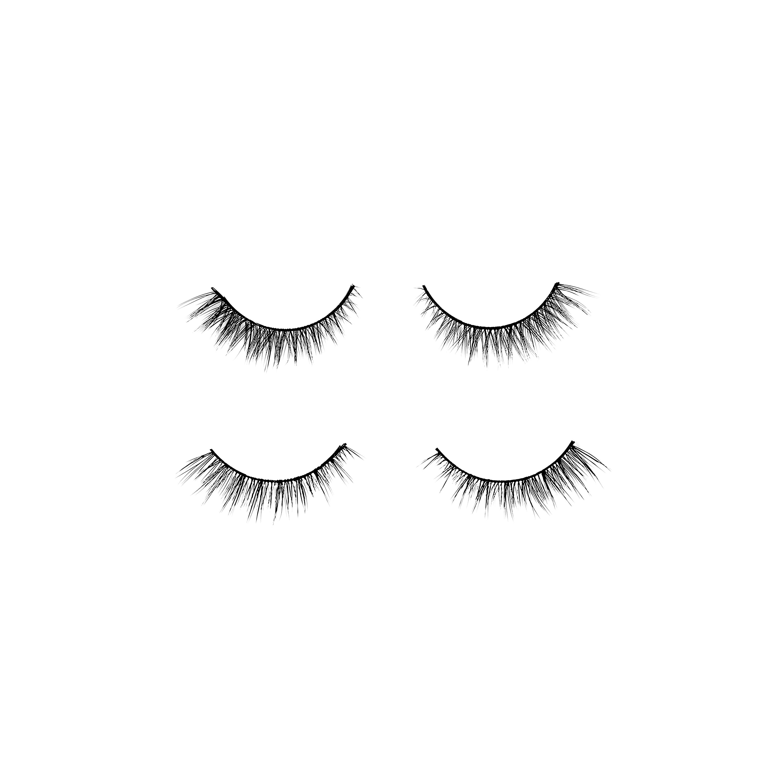False Eyelashes with Adhesive