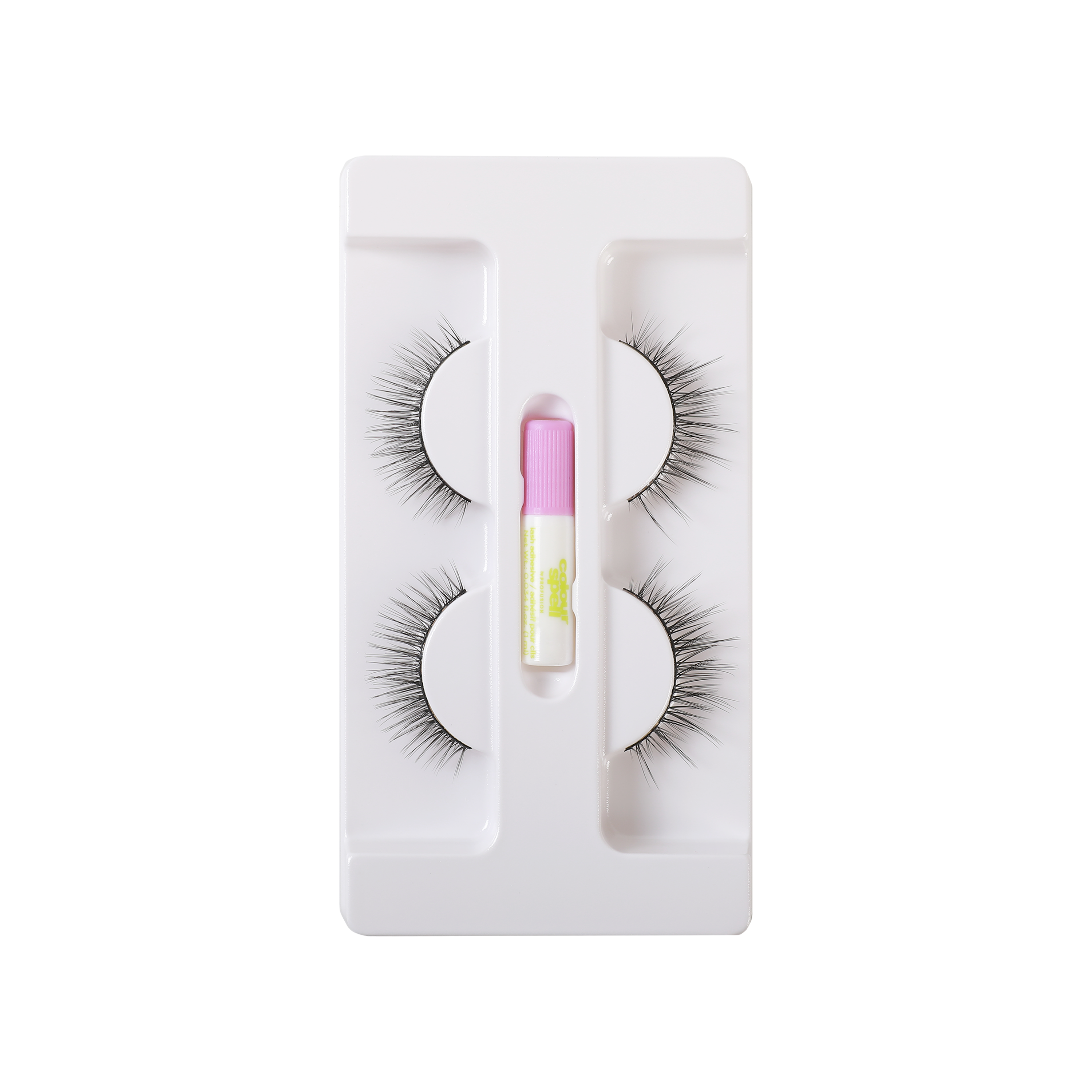 False Eyelashes with Adhesive