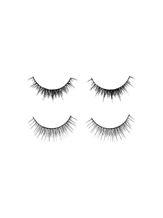 False Eyelashes with Adhesive