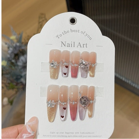 1035- Handmade press on nails fake nails removable