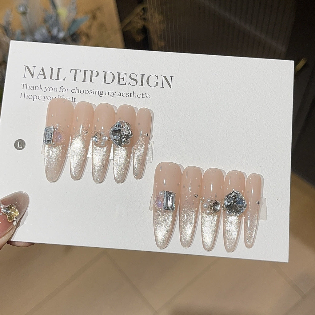 1035- Handmade press on nails fake nails removable