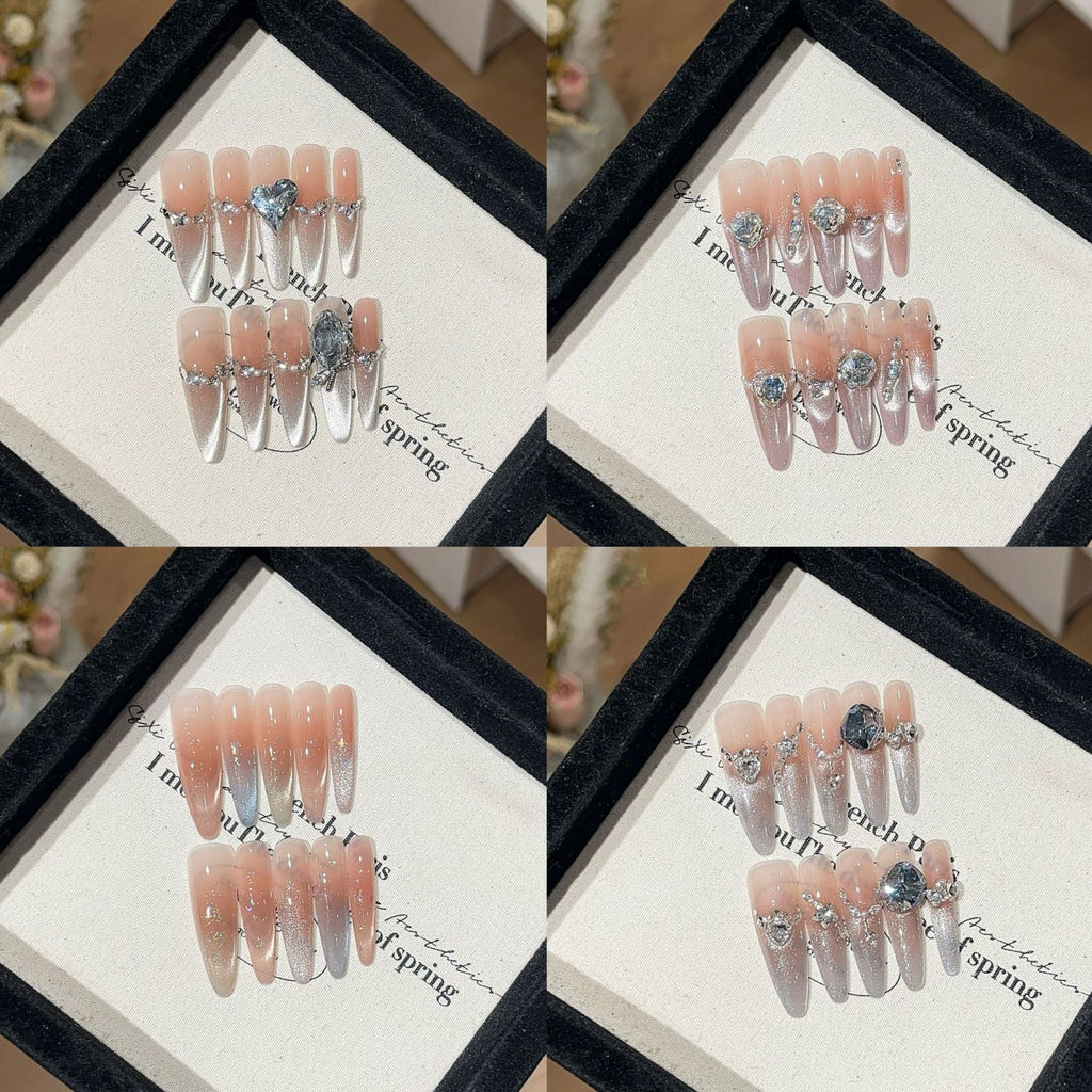 1035- Handmade press on nails fake nails removable